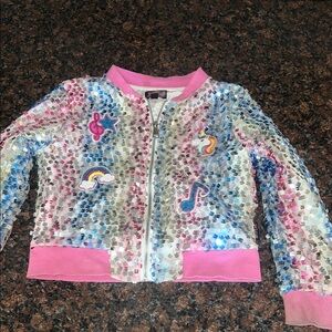 Sequin Unicorn and Music Note Jacket